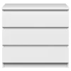 Ladekasten|Ladekasten-Leen Bakker Ladekast Naia 3 lades - hoogglans wit - 70,1x76,8x50 cm