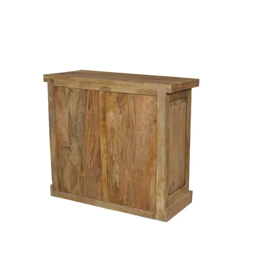Ladekasten|Ladekasten-StarFurn Ladekast Rechthoek Naturel Hout - 100x45x85cm - Nashville