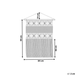 Beliani LAHRI - Wandhanger - Beige - Katoen