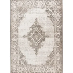 Lalee Vloerkleed Milas - Polyester - 80x150 cm zilver beige