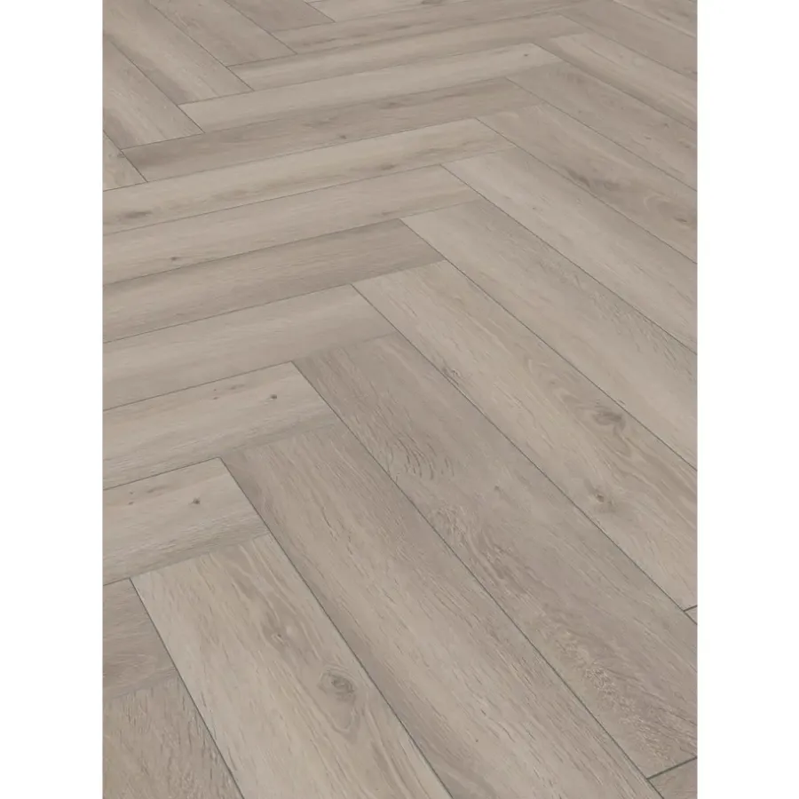 Laminaat-Leen Bakker Laminaat Herringbone - visgraat grijs eiken