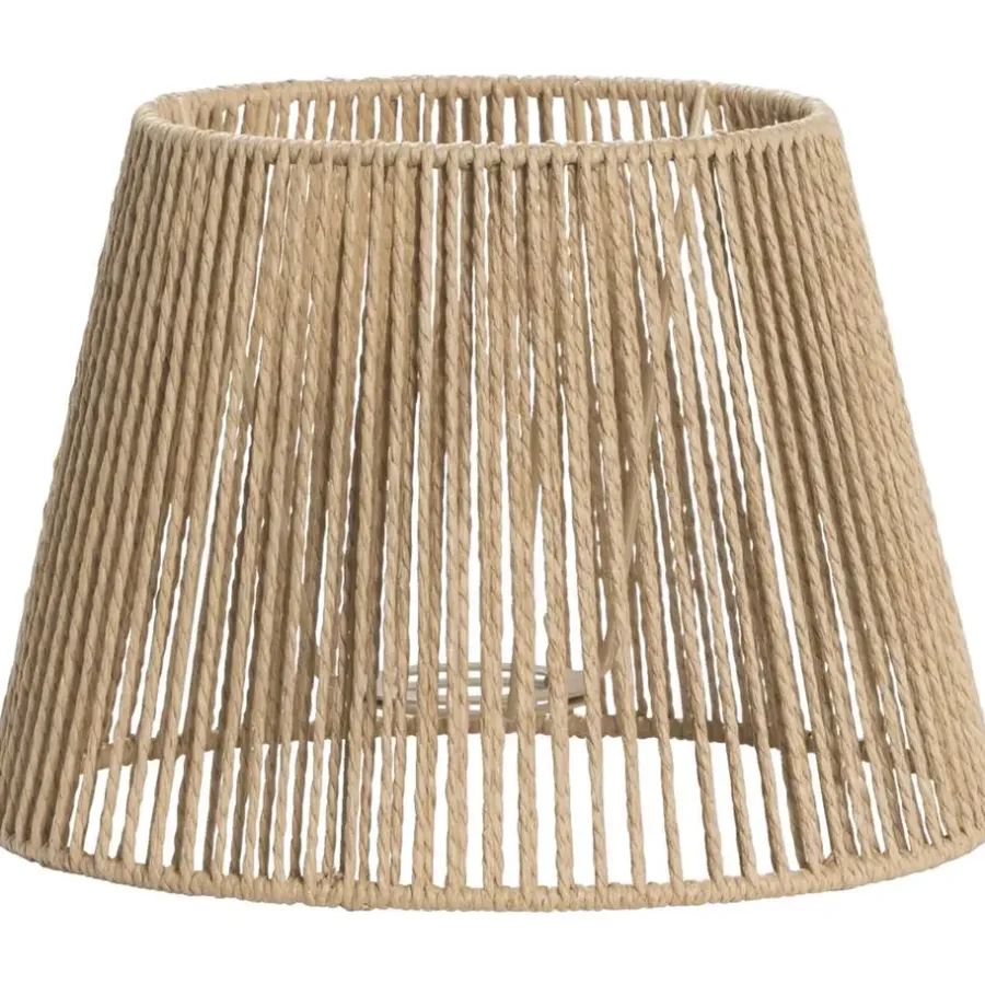 Leen Bakker Lampenkap Bowen - naturel papier - 18xØ25 cm