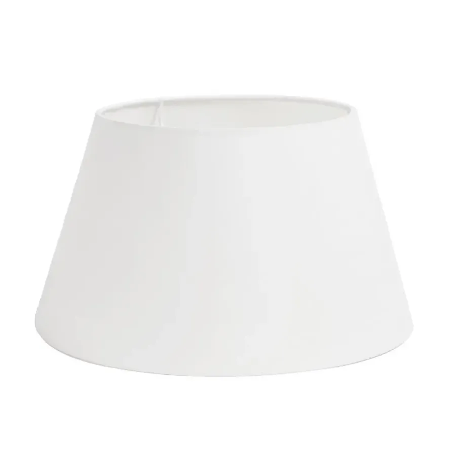 Light & Living Lampenkap drum POLYCOTTON - 45-35-25cm - wit