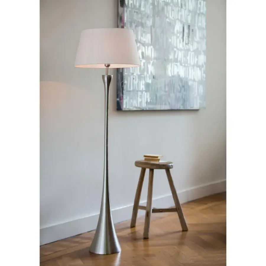 Light & Living Lampenkap drum POLYCOTTON - 45-35-25cm - wit