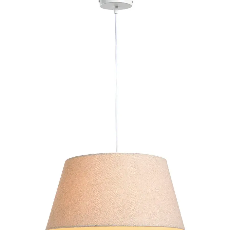 Lampenkappen-Leen Bakker Lampenkap Lika voor hanglamp naturel - Ø40xØ30x21 cm