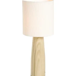 Leen Bakker Lampenkap Liv - off-white polyester - 20xØ18 cm