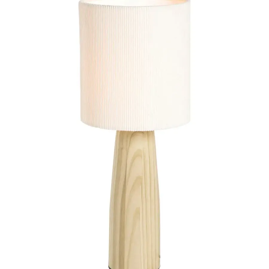 Leen Bakker Lampenkap Liv - off-white polyester - 20xØ18 cm