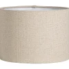 Leen Bakker Lampenkap Luna cilinder naturel - 18xØ25 cm