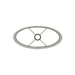 Lampenkappen-Light & Living Lampenkap Ovaal Breska - Parel Wit - 38 x 17,5 x 28 cm