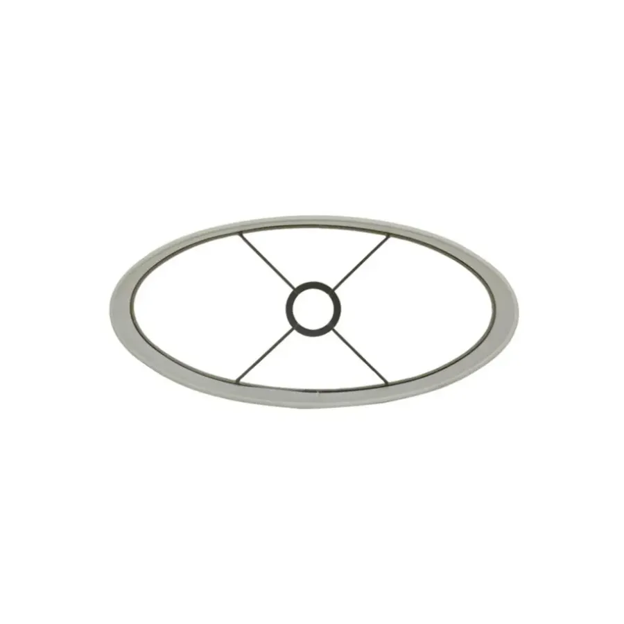 Lampenkappen-Light & Living Lampenkap Ovaal Breska - Parel Wit - 38 x 17,5 x 28 cm