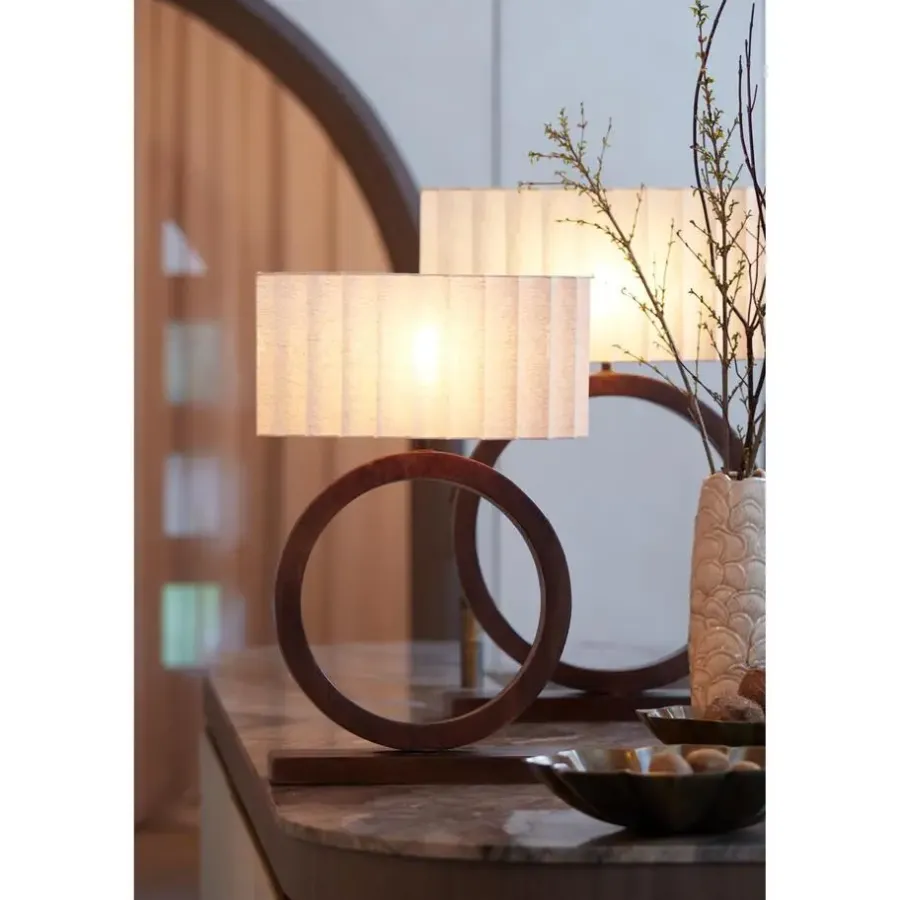 Light & Living Lampenkap ovaal Disli - Crème - 45x21x22cm
