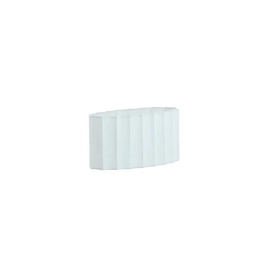 Light & Living Lampenkap ovaal Disli - Wit - 38x17.5x19cm