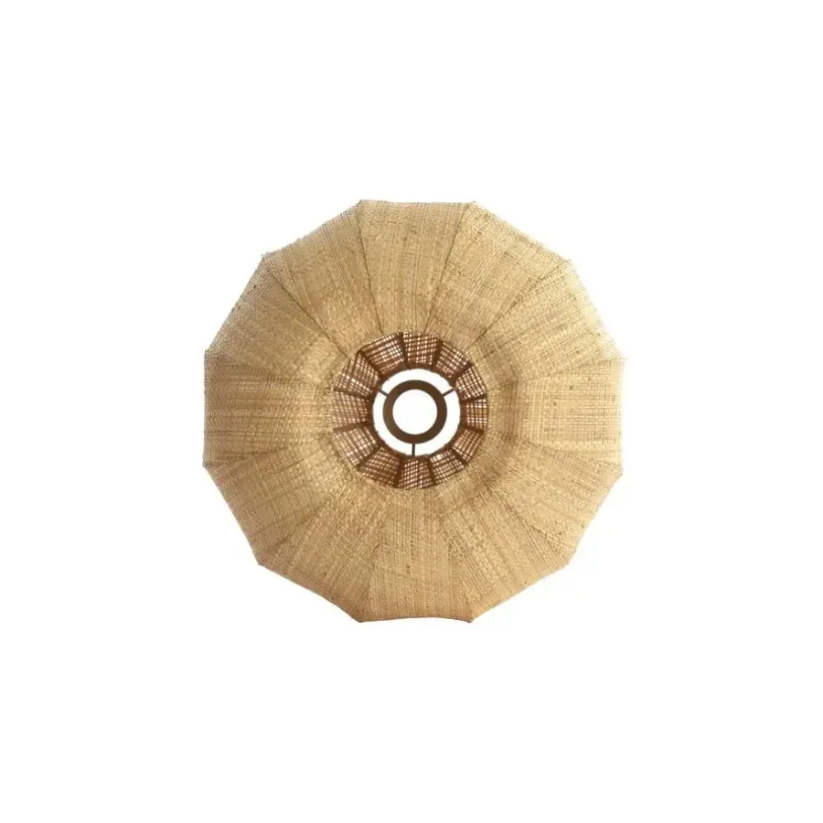 Lampenkappen-Light & Living Lampenkap Rafika - Bruin - Ø40cm