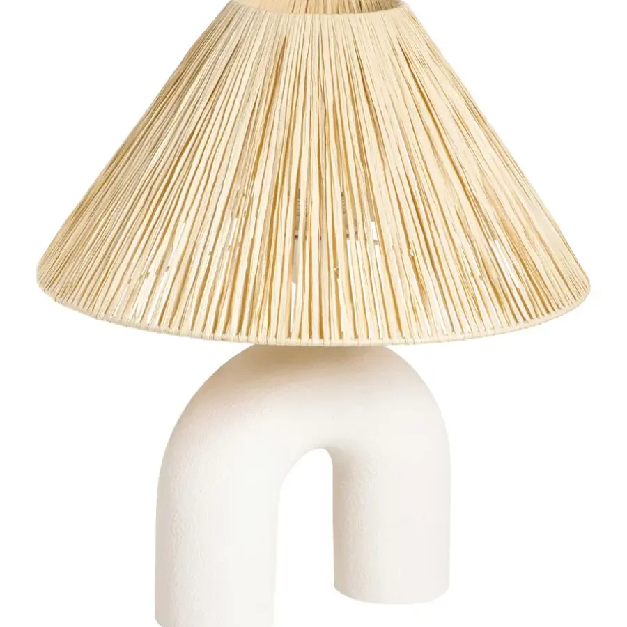 Leen Bakker Lampenkap Rowen - naturel - Ø35x18,5 cm