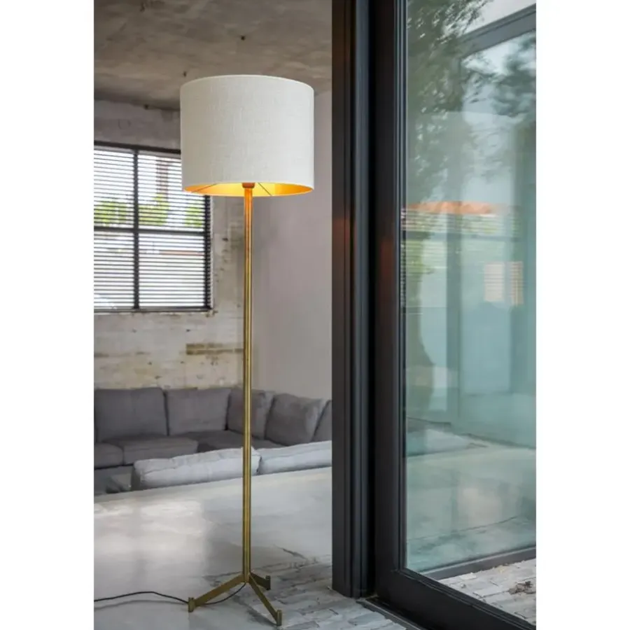Lampenkappen-Light & Living Lampenkap Saverna - Eiwit - Ø40cm