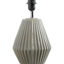 Lampenvoeten-Leen Bakker Lampvoet Amee - grijs - 31x19x19 cm
