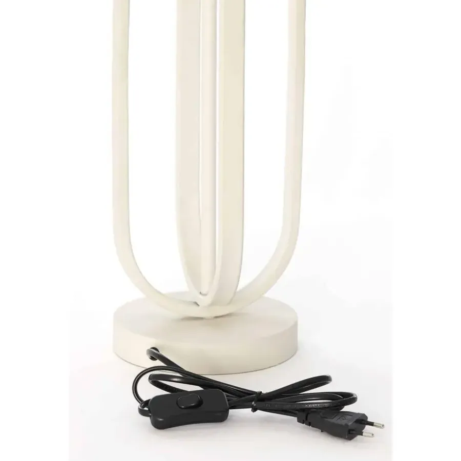 Lampenvoeten-Light & Living Lampvoet Aster - Wit - Ø16cm