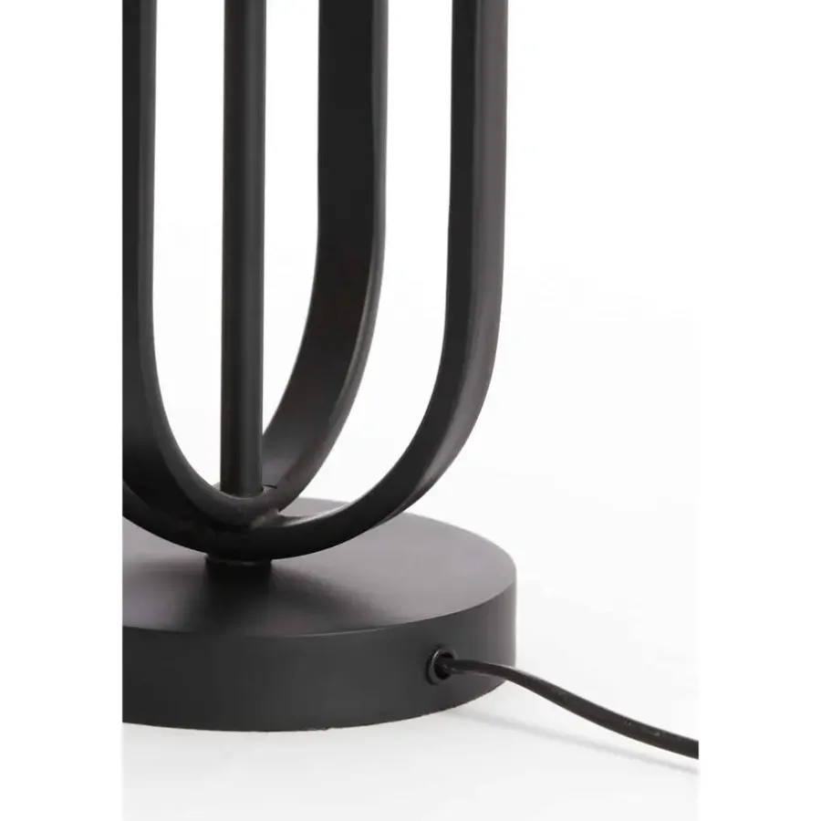 Lampenvoeten-Light & Living Lampvoet Aster - Zwart - Ø16cm