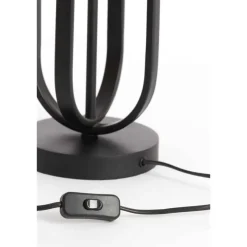 Lampenvoeten-Light & Living Lampvoet Aster - Zwart - Ø16cm