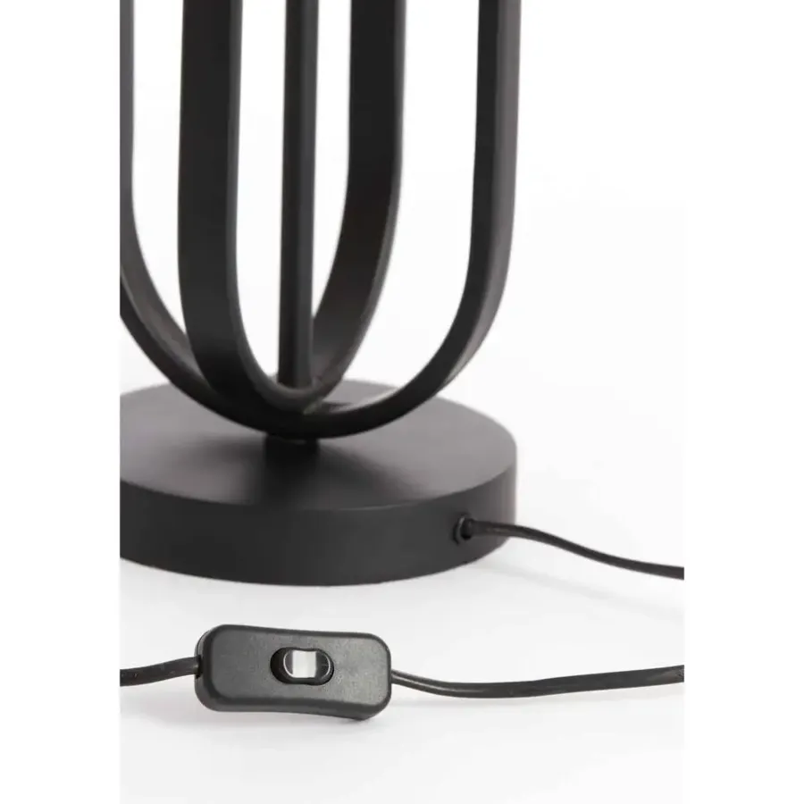 Lampenvoeten-Light & Living Lampvoet Aster - Zwart - Ø16cm
