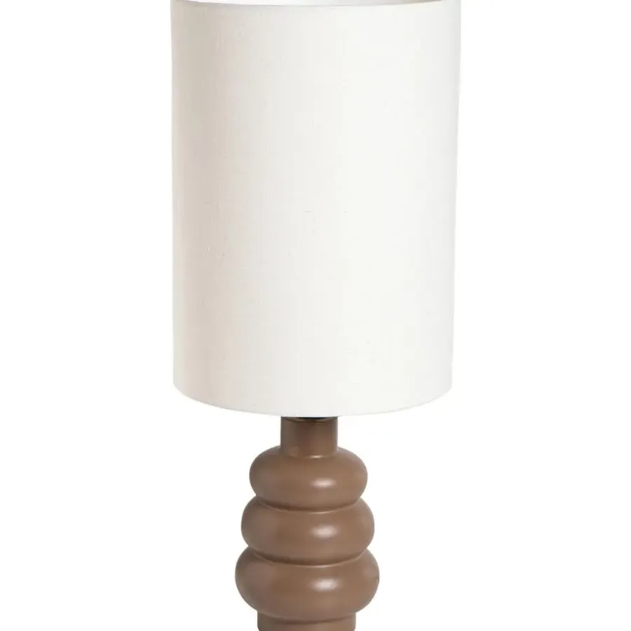 Lampenvoeten-Leen Bakker Lampvoet Femm - bruin keramiek - E27 - 27xØ13 cm