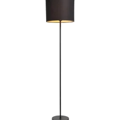 Leen Bakker Lampvoet Kaapstad - zwart metaal - 149xØ25 cm