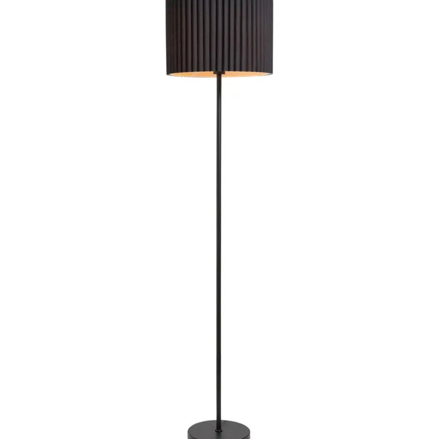 Leen Bakker Lampvoet Kaapstad - zwart metaal - 149xØ25 cm