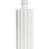 Lampenvoeten-Leen Bakker Lampvoet Linne - wit keramiek - 33,5xØ12 cm