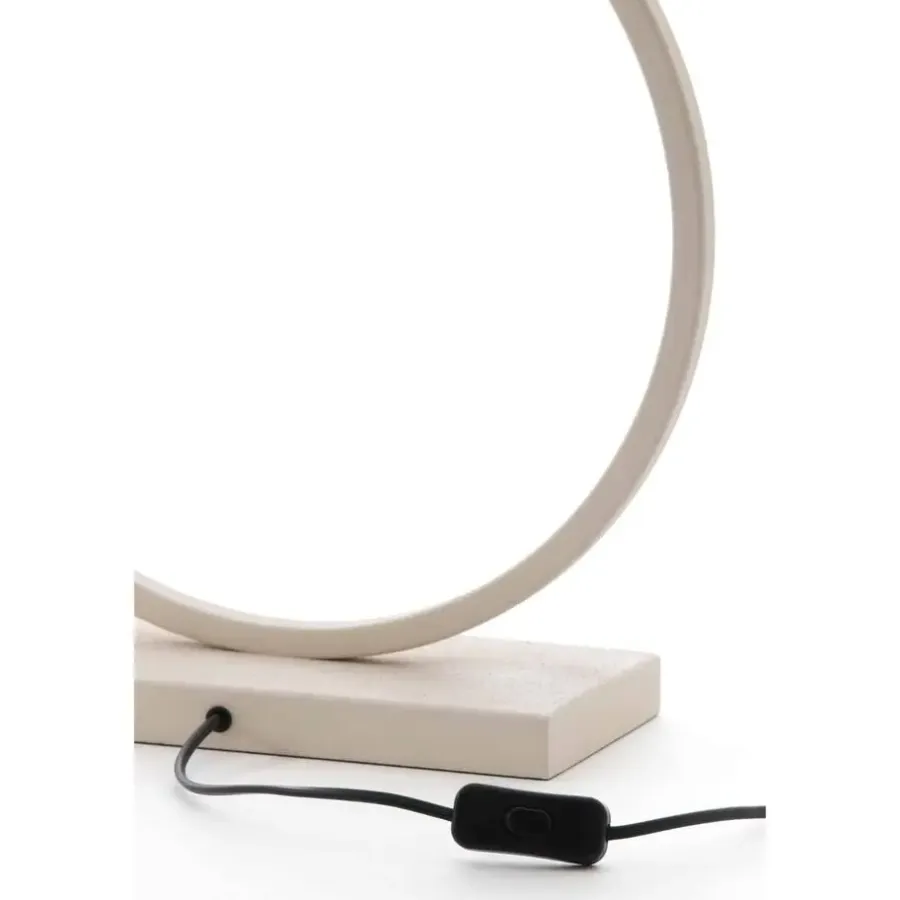 Lampenvoeten-Light & Living Lampvoet Liva - Wit - 40x12.5x52cm