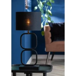 Light & Living Lampvoet Lutika - Zwart - 23x11,5x46cm