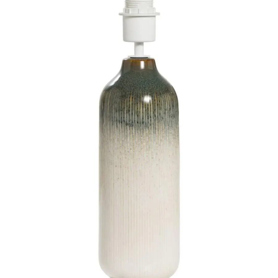 Lampenvoeten-Leen Bakker Lampvoet Mae - off-white keramiek - 39xØ11 cm