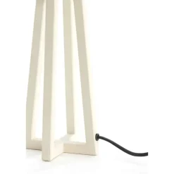 Light & Living Lampvoet Miley - Wit - 11,5x11,5x31cm