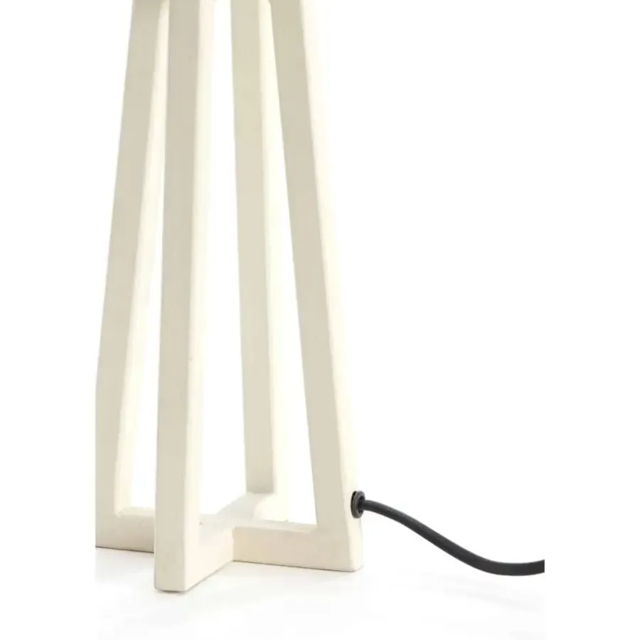 Light & Living Lampvoet Miley - Wit - 11,5x11,5x31cm