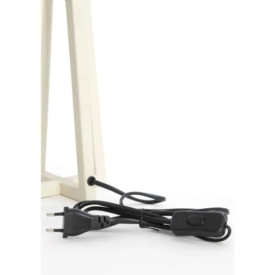 Light & Living Lampvoet Miley - Wit - 11,5x11,5x31cm