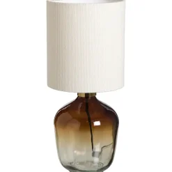 Leen Bakker Lampvoet Mois bruin glas E27 26,5xØ16,5 cm