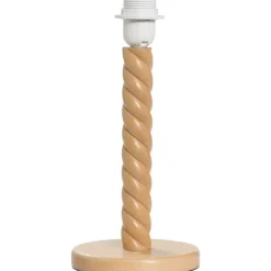 Lampenvoeten-Leen Bakker Lampvoet Noan - naturel hout - 32,5xØ15 cm
