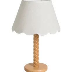 Lampenvoeten-Leen Bakker Lampvoet Noan - naturel hout - 32,5xØ15 cm