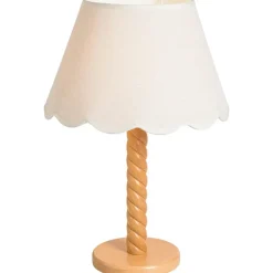Lampenvoeten-Leen Bakker Lampvoet Noan - naturel hout - 32,5xØ15 cm