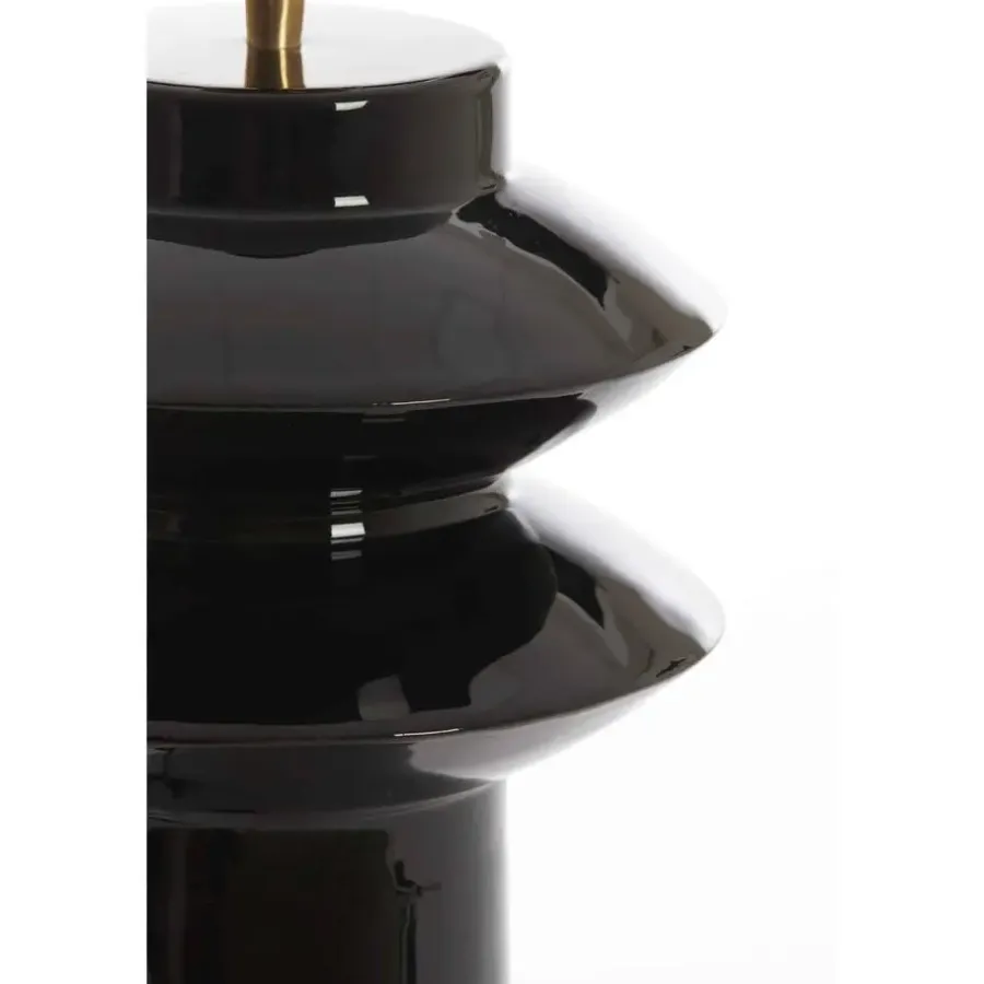 Light & Living Lampvoet Petch - Zwart - Ø22cm