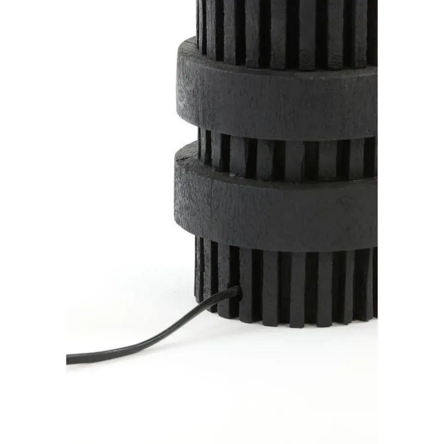 Lampenvoeten-Light & Living Lampvoet Sakura - Zwart - Ø15cm
