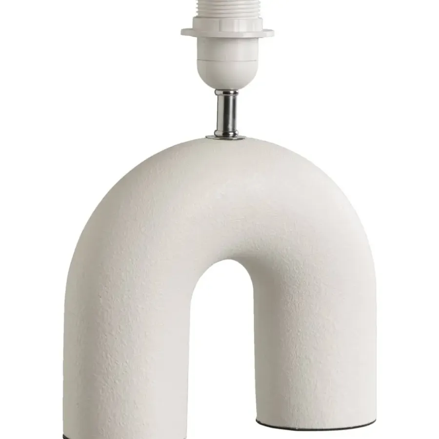 Lampenvoeten-Leen Bakker Lampvoet Senna - off-white - 27,5x20,5x7,5 cm