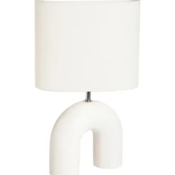 Lampenvoeten-Leen Bakker Lampvoet Senna - off-white - 27,5x20,5x7,5 cm