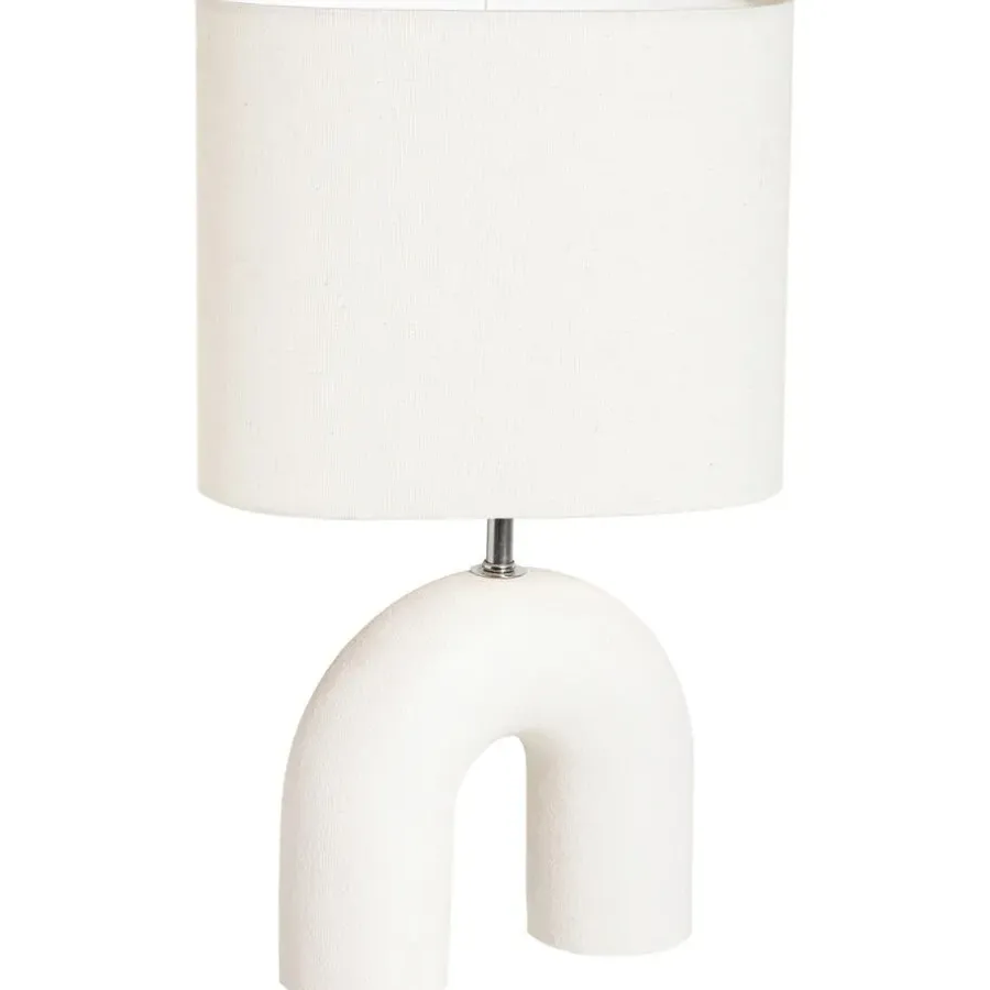Lampenvoeten-Leen Bakker Lampvoet Senna - off-white - 27,5x20,5x7,5 cm