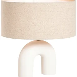 Lampenvoeten-Leen Bakker Lampvoet Senna - off-white - 27,5x20,5x7,5 cm