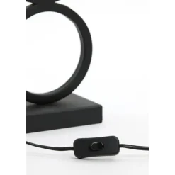 Lampenvoeten-Light & Living Lampvoet Stelios - Zwart - 15x10x36cm
