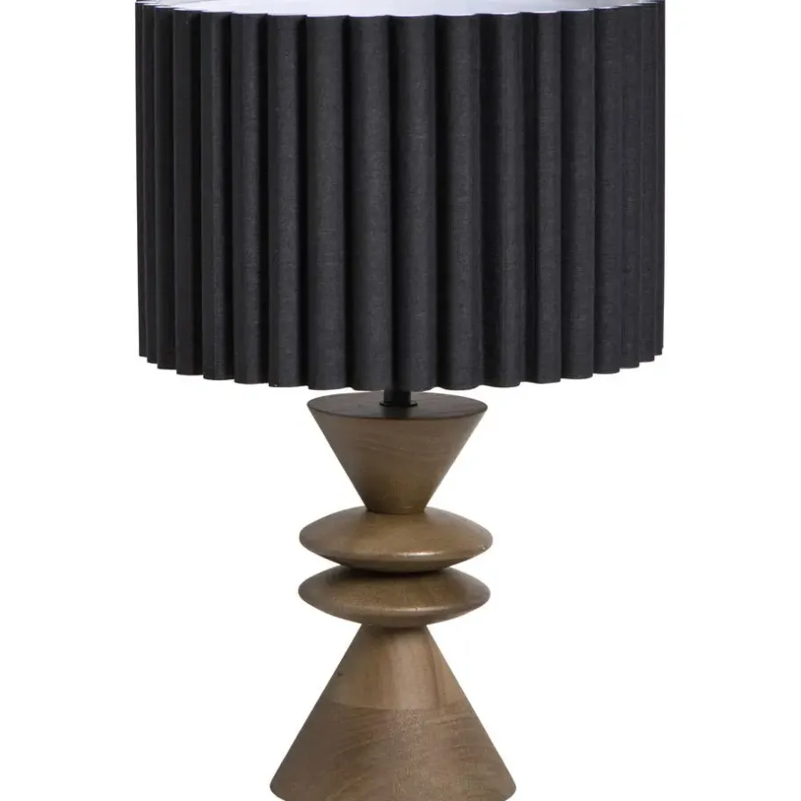 Leen Bakker Lampvoet Timber bruin E27 - 30x13x13 cm