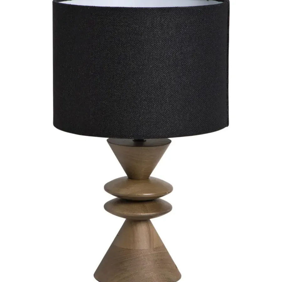 Leen Bakker Lampvoet Timber bruin E27 - 30x13x13 cm