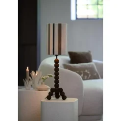 Light & Living Lampvoet Veglio - Donkerbruin - Ø20cm