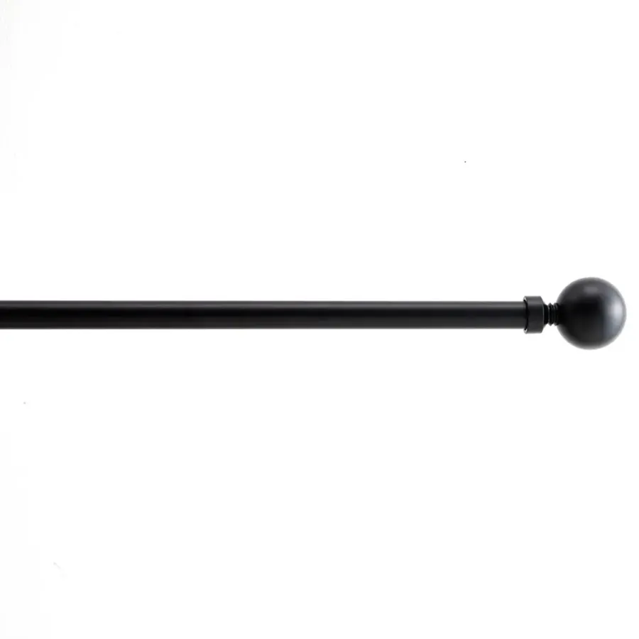 ACAZA Lange Gordijnroede - Uitschuifbaar - Stang van 90 - 170 cm - Zwart