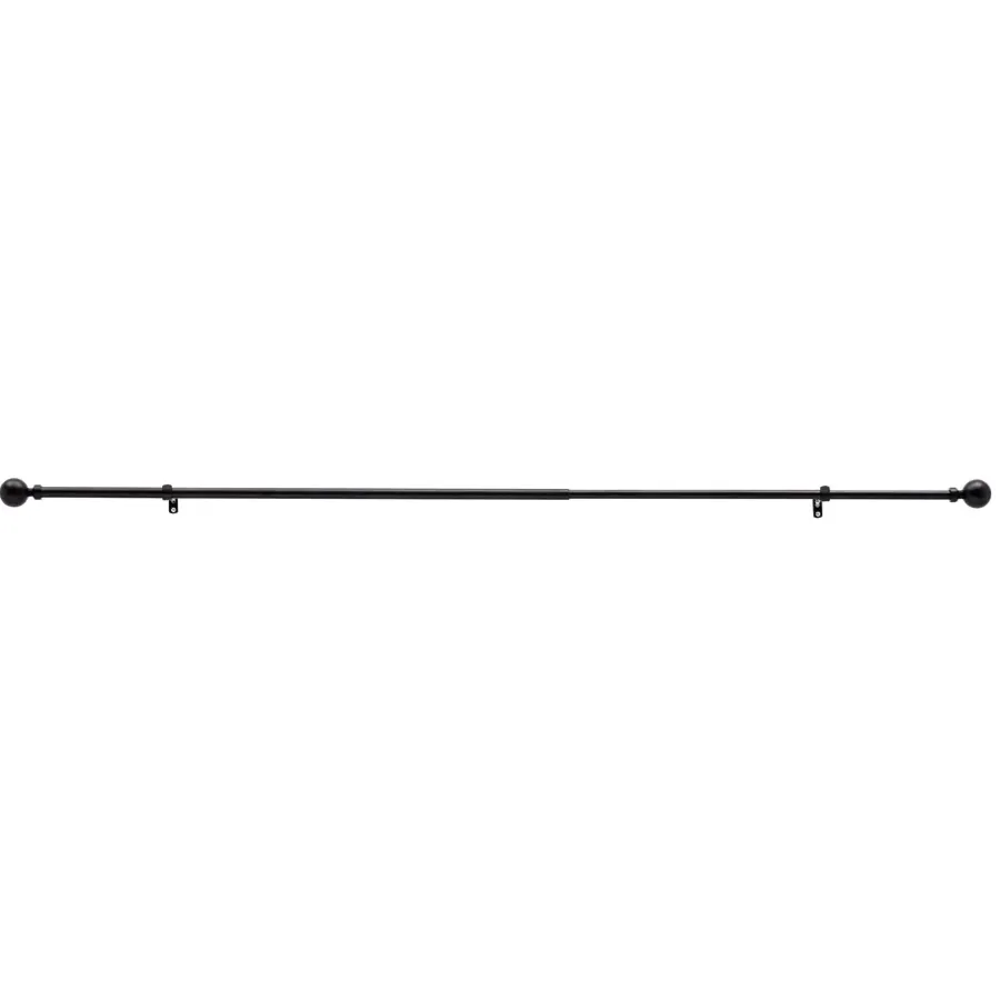 ACAZA Lange Gordijnroede - Uitschuifbaar - Stang van 90 - 170 cm - Zwart